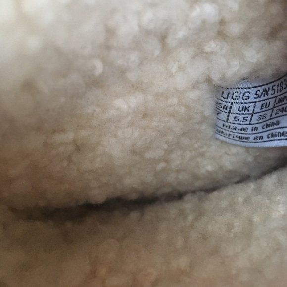 Ugg brown suede leather Women Size 7 boots - Picture 5 of 8